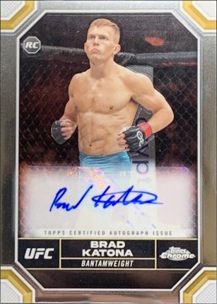 Brad Katona 2024 Topps Chrome UFC Chrome Rookie Autographs #CRA-BKA Red Refractor