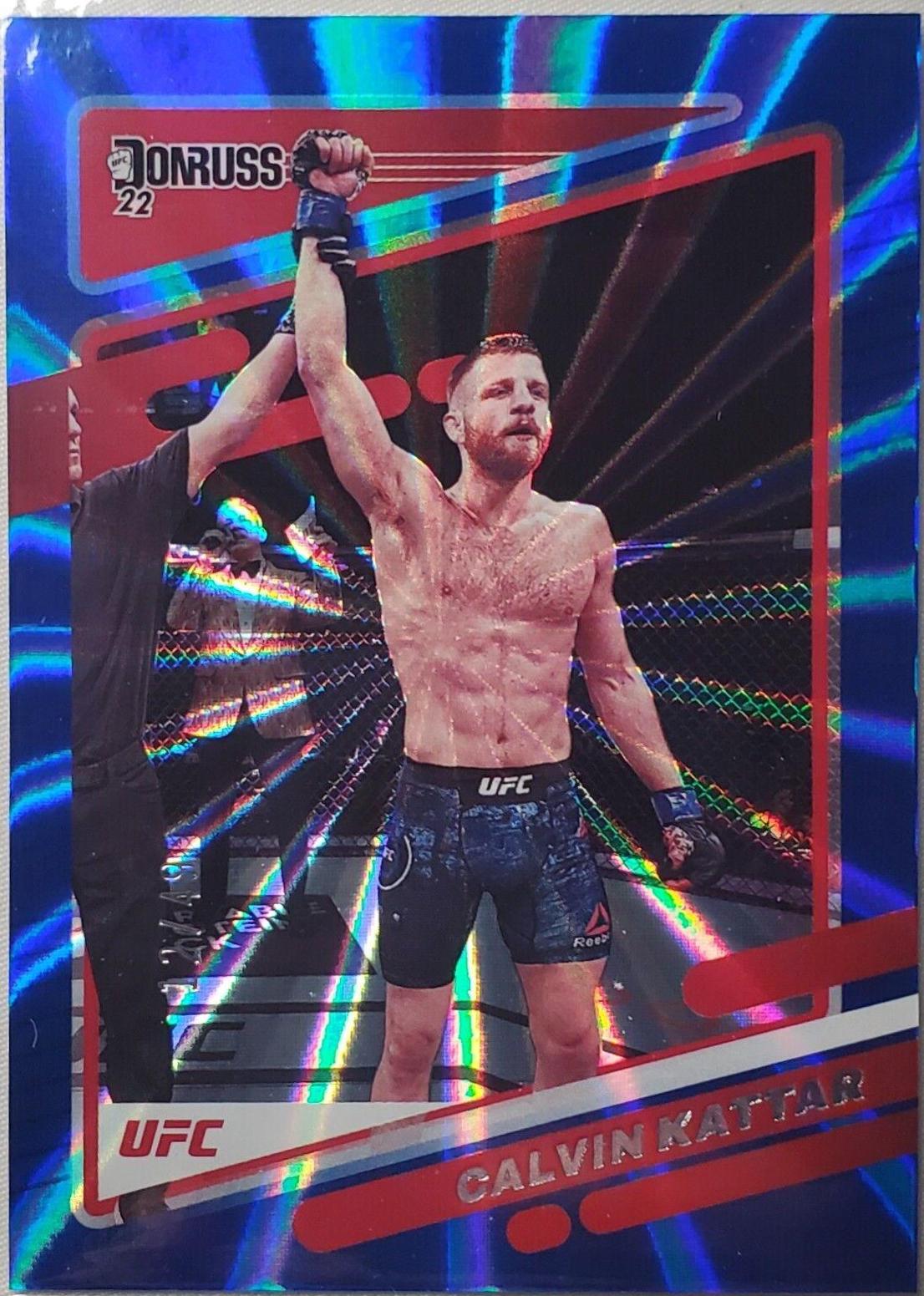 Calvin Kattar 2022 Panini Donruss UFC Base #55 Blue