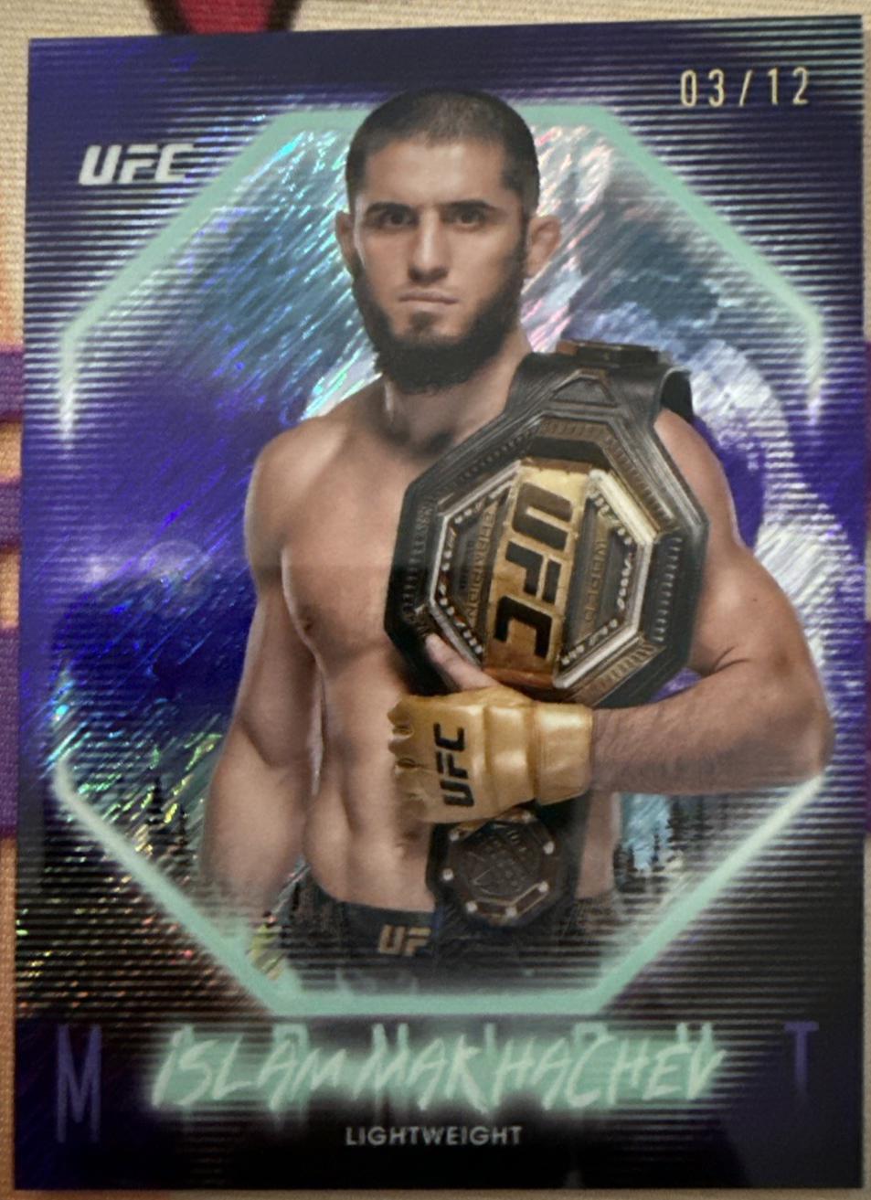 Islam Makhachev 2025 Topps Midnight UFC Base #19 Midnight
