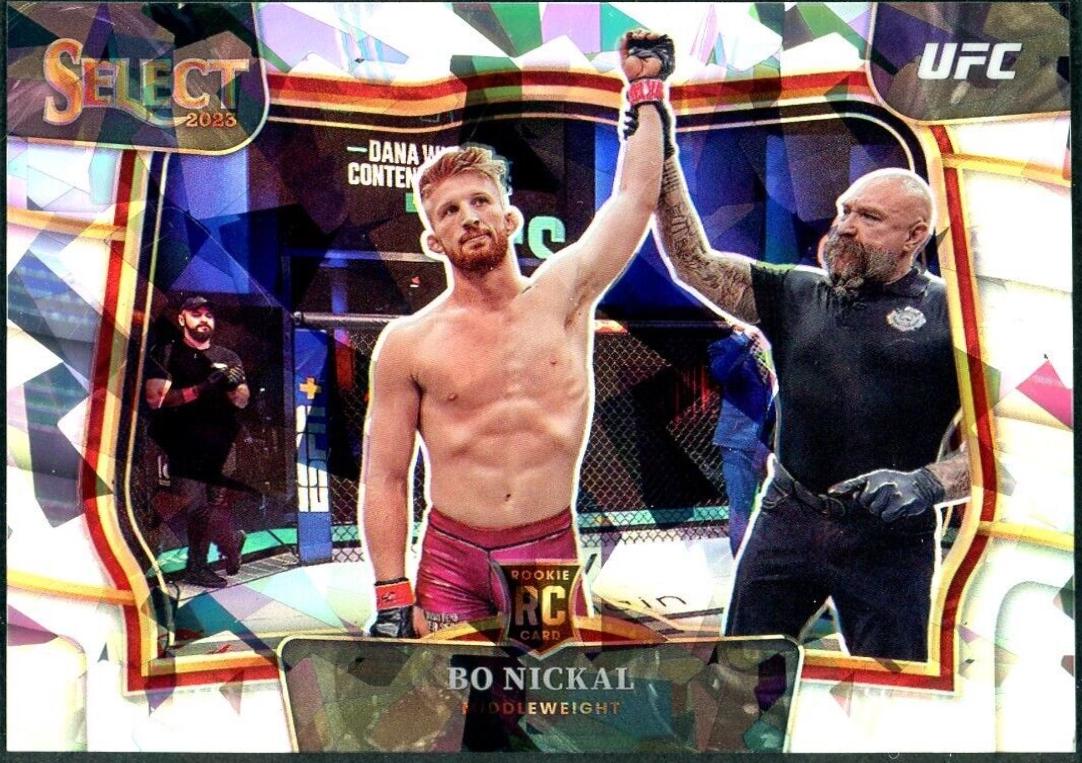 Bo Nickal 2023 Panini Select UFC Octagonside #284 Cracked Ice