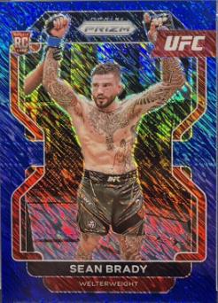 Sean Brady 2022 Panini Prizm UFC Base #162 Blue Shimmer