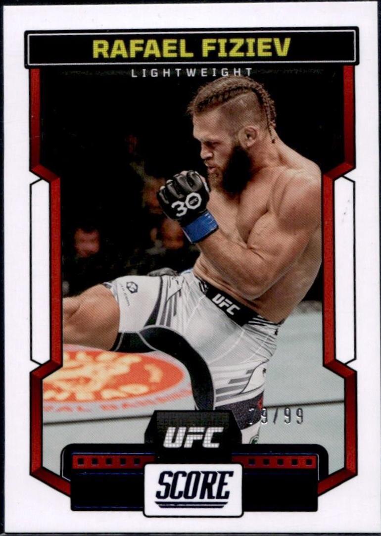 Rafael Fiziev 2023 Panini Chronicles UFC Base Score #193 Blue