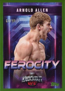 Arnold Allen 2025 Topps Knockout UFC Ferocity #FE-25 Lime Green