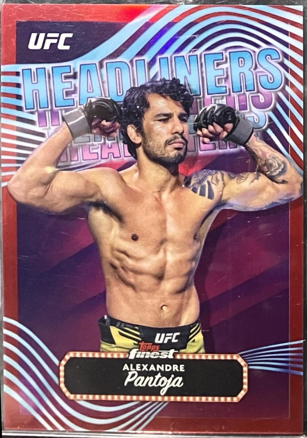Alexandre Pantoja 2024 Topps Finest UFC Headliners #HDL-15 Red Refractor