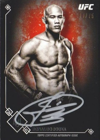 Ronaldo Souza 2017 Topps Museum Collection UFC Museum Autographs #MA-JS Copper