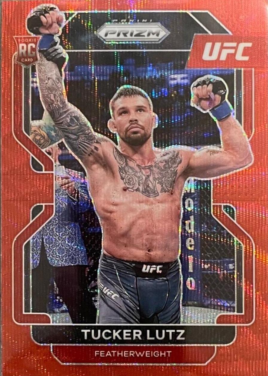Tucker Lutz 2022 Panini Prizm UFC Base #144 Ruby Wave