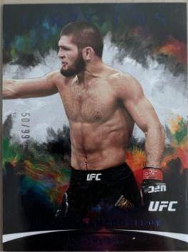 Khabib Nurmagomedov 2022 Panini Chronicles UFC Base Origins #137 Blue