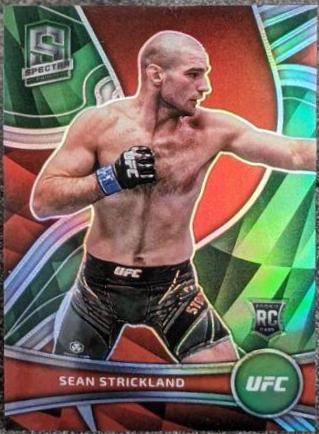 Sean Strickland 2022 Panini Chronicles UFC Base Spectra #396 Green