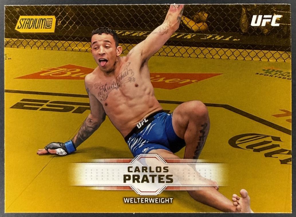 Carlos Prates 2026 Topps Stadium Club UFC Base #51 Gold