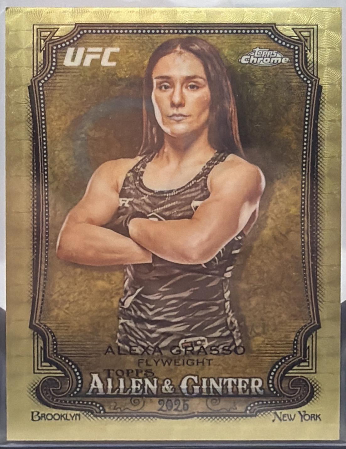 Alexa Grasso 2026 Topps Chrome UFC Allen & Ginter #AG-28 Superfractor
