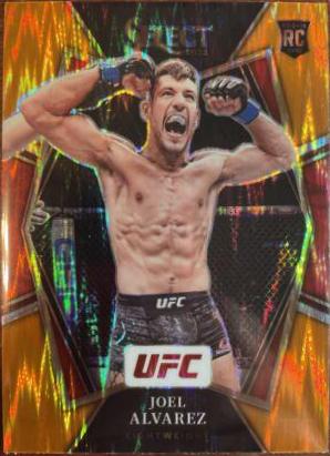 Joel Alvarez 2022 Panini Select UFC Premier Level #150 Orange Flash