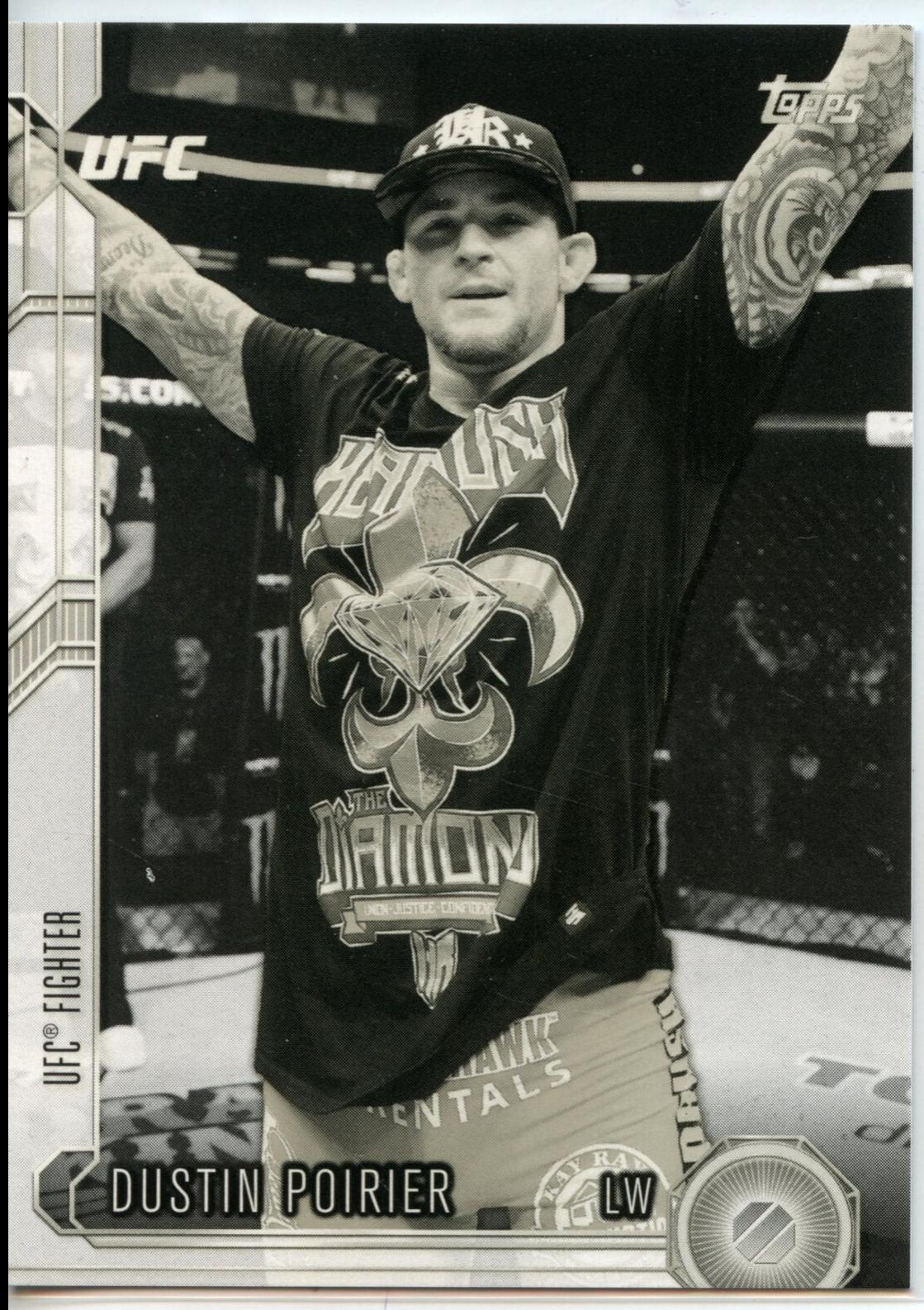 Dustin Poirier 2015 Topps UFC Chronicles Base #114 Black and White