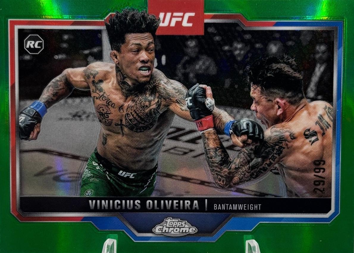 Vinicius Oliveira 2025 Topps Chrome UFC Base #9 Green Refractor