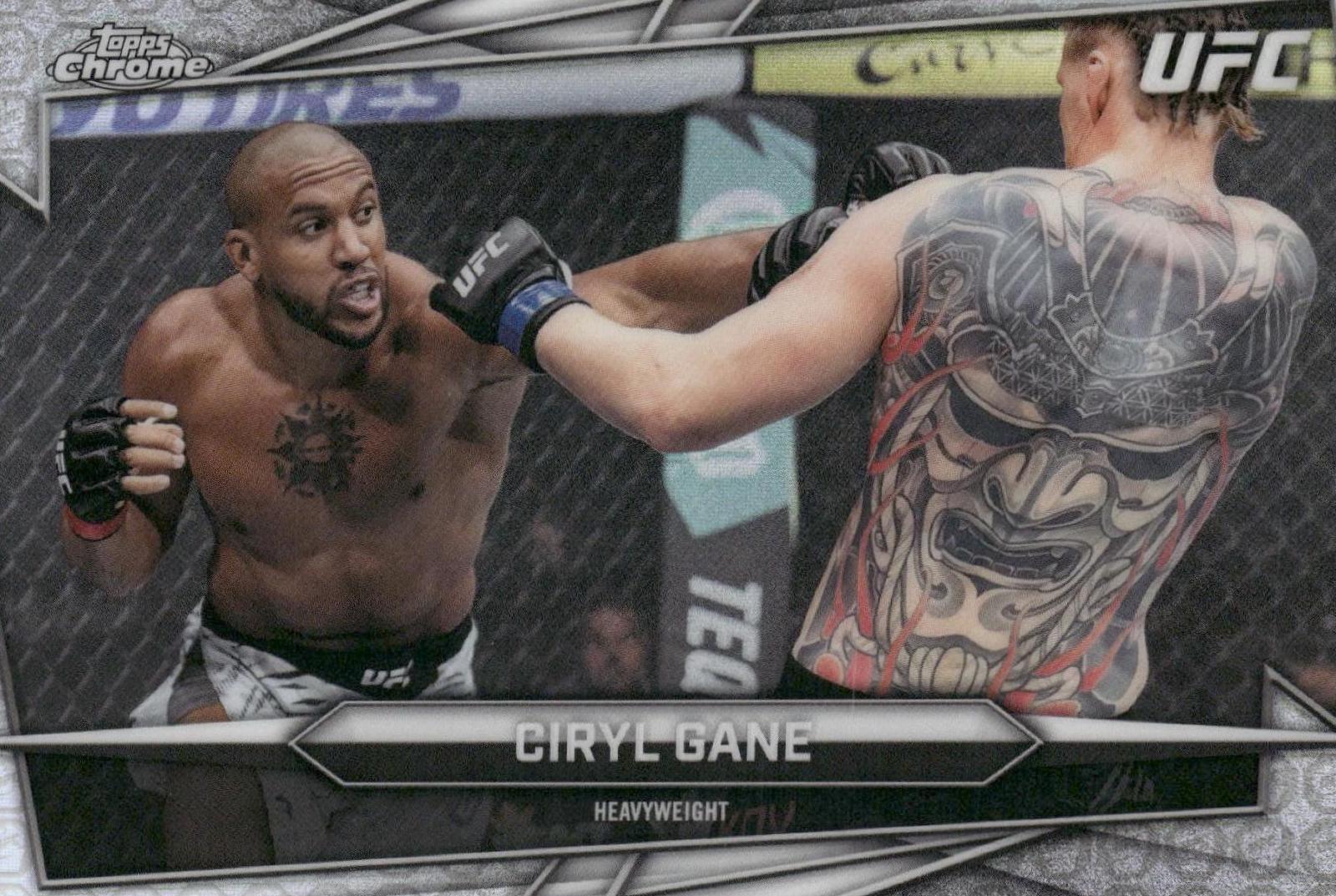 Ciryl Gane 2026 Topps Chrome UFC Base #18 UFC Glove Refractor