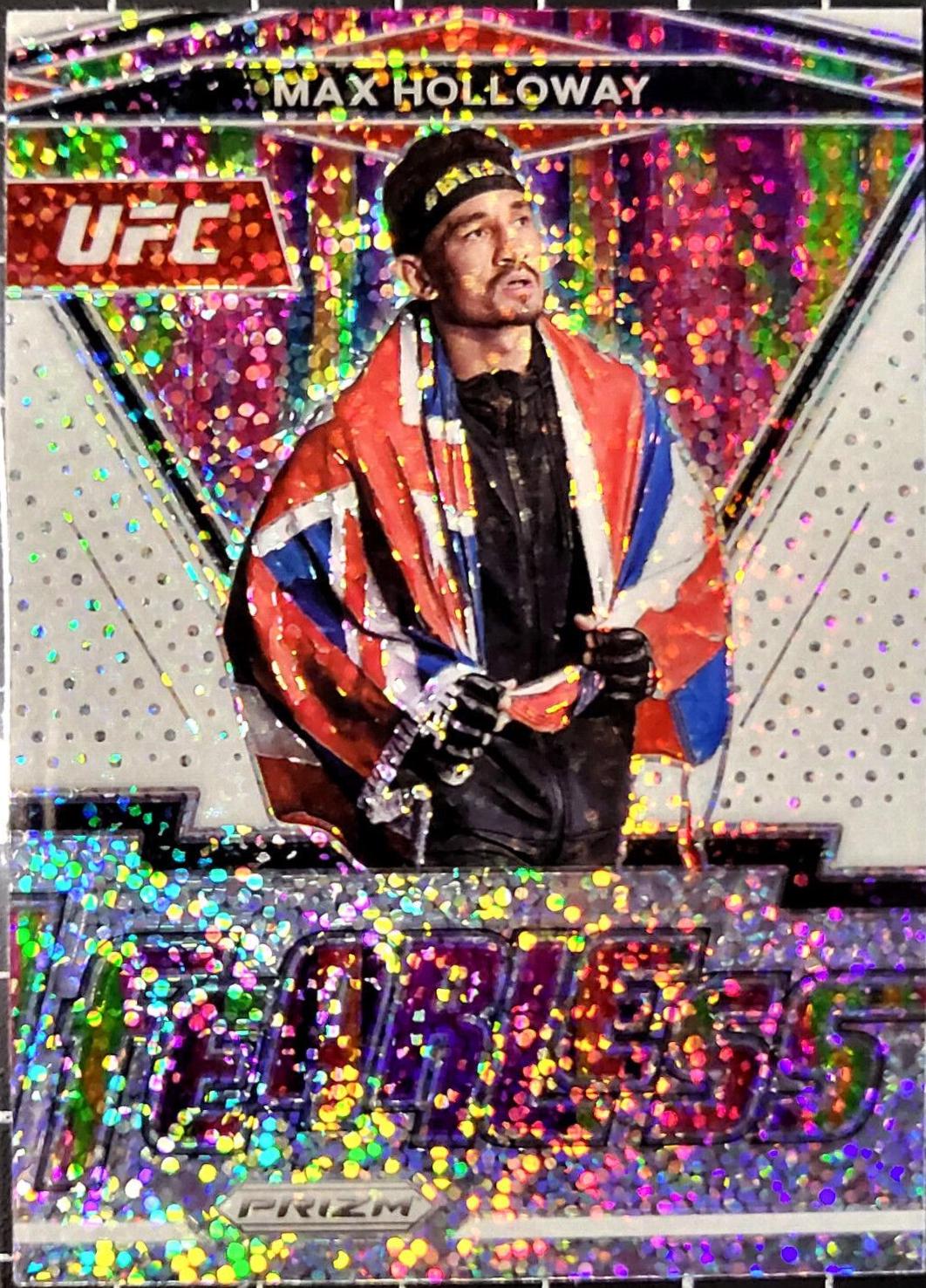 Max Holloway 2022 Panini Prizm UFC Fearless #16 White Sparkle