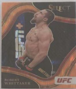 Robert Whittaker 2022 Panini Select UFC Octagonside #241 Black Disco