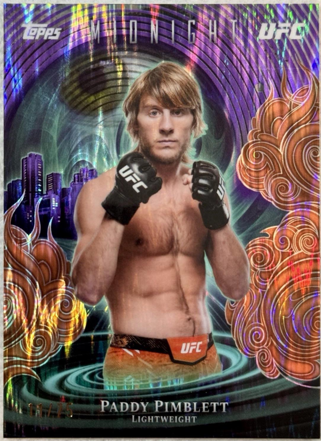 Paddy Pimblett 2026 Topps Midnight UFC Insomnia #IN-19 Dusk