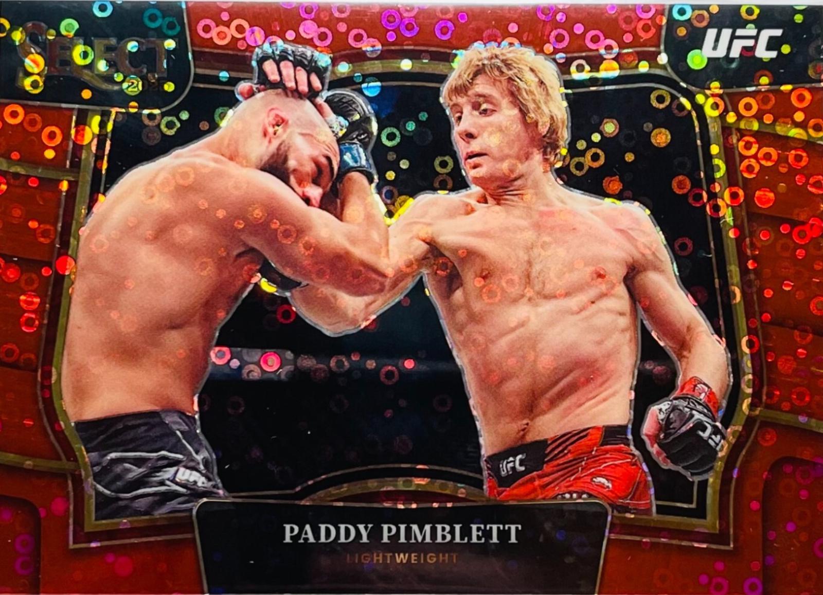 Paddy Pimblett 2023 Panini Select UFC Octagonside #225 Red Disco