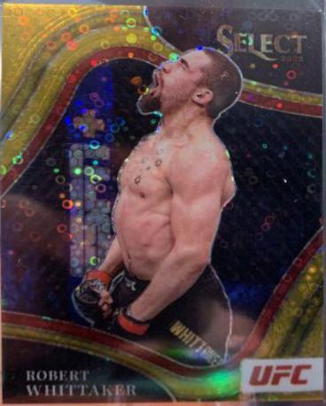 Robert Whittaker 2022 Panini Select UFC Octagonside #241 Gold