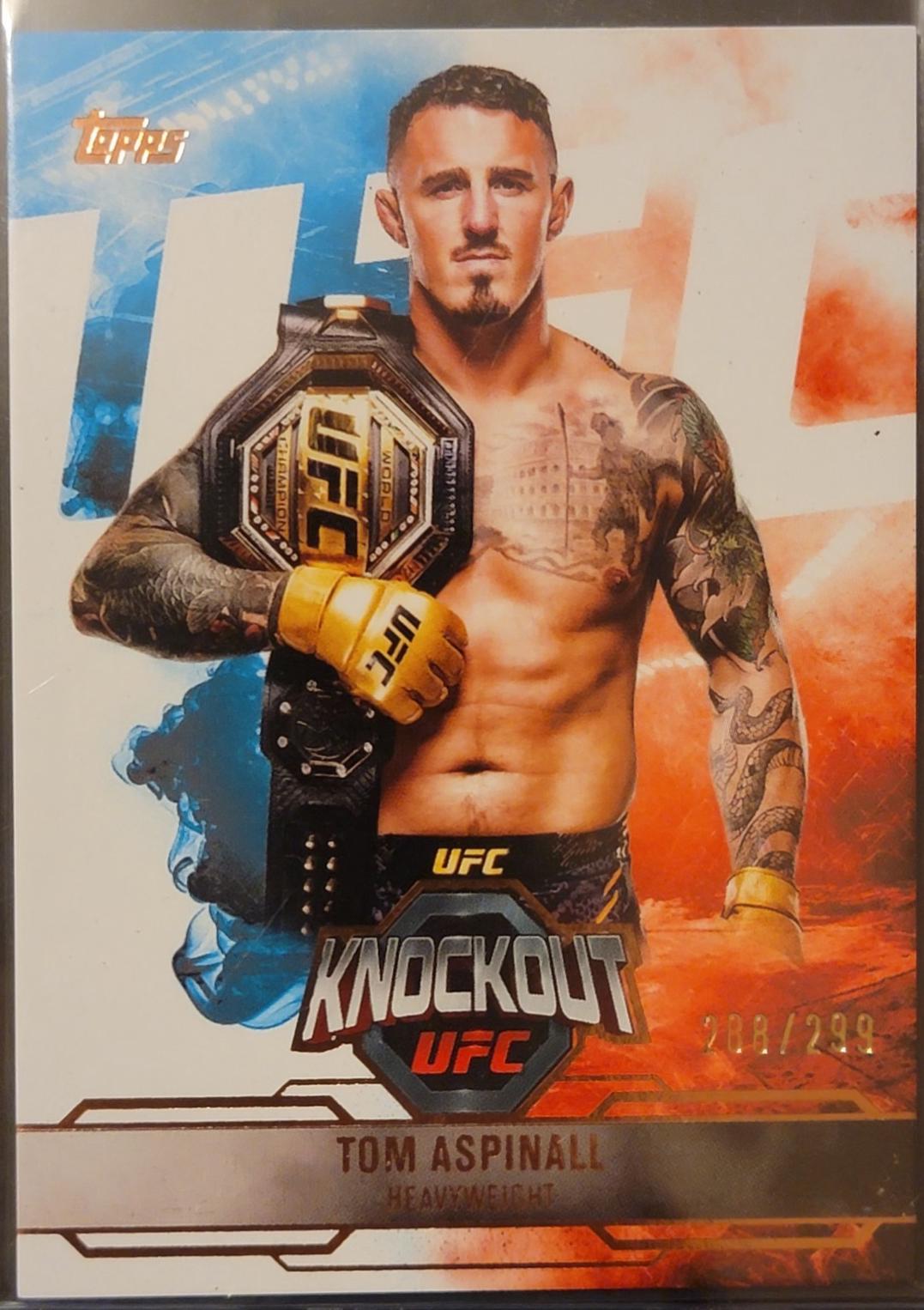 Tom Aspinall 2025 Topps Knockout UFC Base #31 Bronze