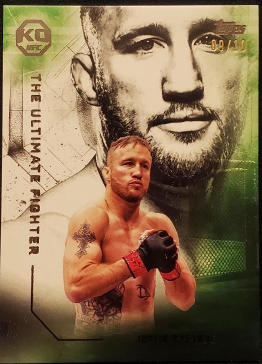 Justin Gaethje 2025 Topps Knockout UFC The Ultimate Fighter #UF-3 Black