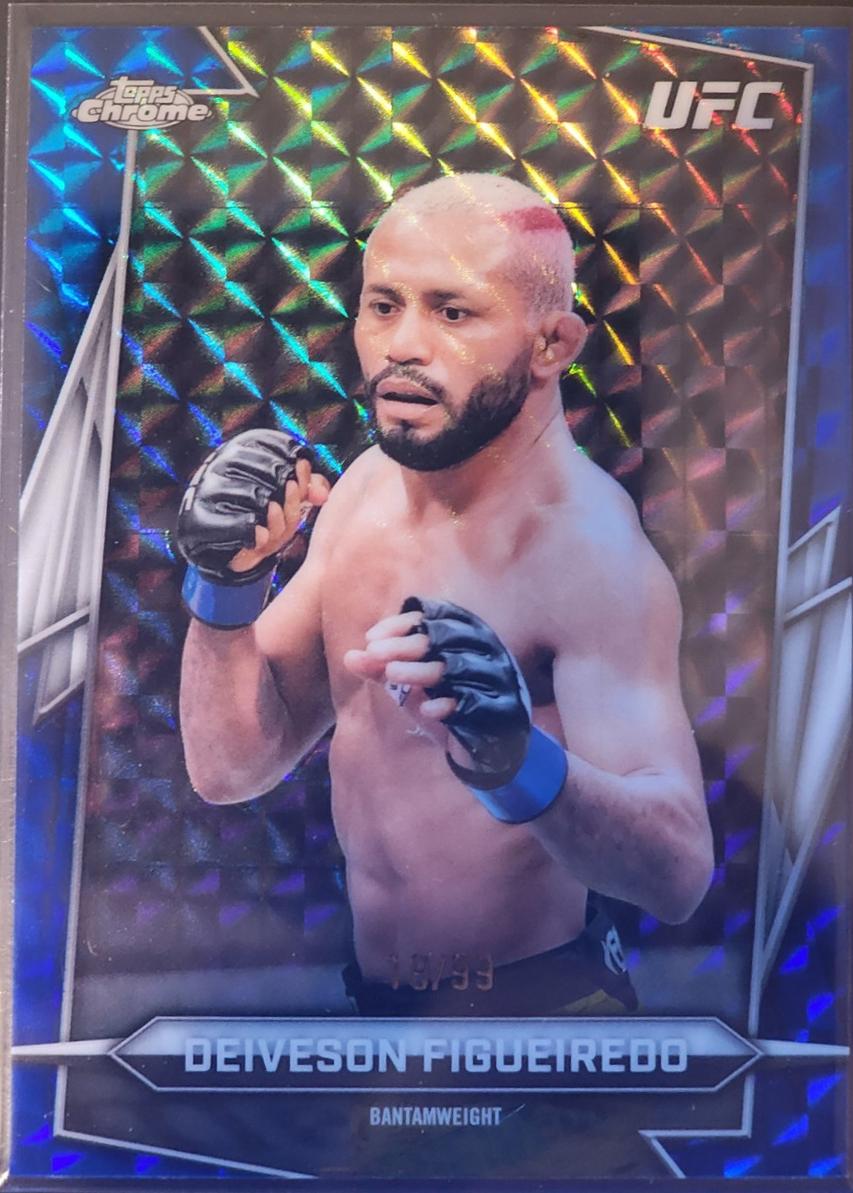 Deiveson Figueiredo 2026 Topps Chrome UFC Base #89 Green Refractor