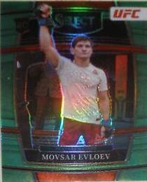 Movsar Evloev 2022 Panini Select UFC Concourse #43 Green