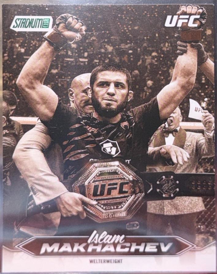 Islam Makhachev 2025 Topps Stadium Club UFC Base #1 Sepia