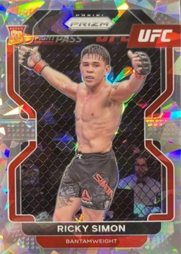 Ricky Simon 2022 Panini Prizm UFC Base #112 Ice