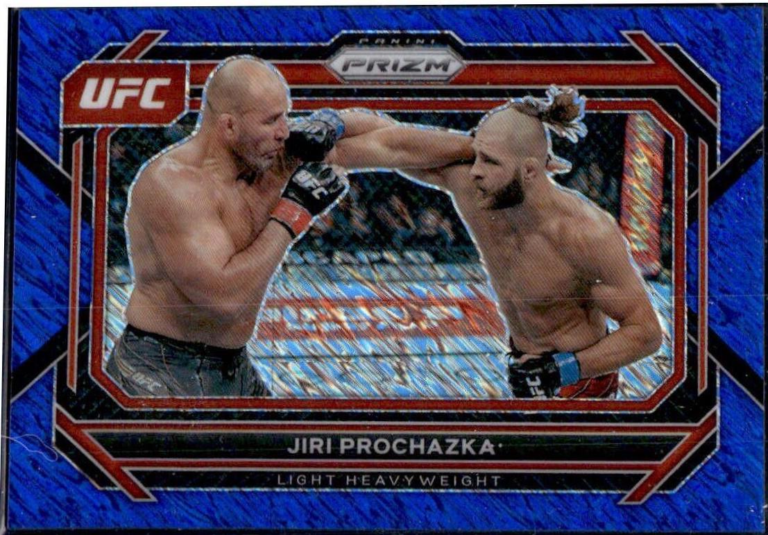 Jiri Prochazka 2023 Panini Prizm UFC Base #54 Blue Shimmer