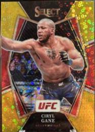 Ciryl Gane 2022 Panini Select UFC Octagonside #231 Gold Disco