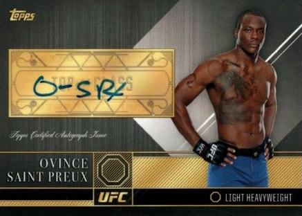 Ovince Saint Preux 2016 Topps UFC Top of the Class Top of the Class Autographs #TCA-OS Silver