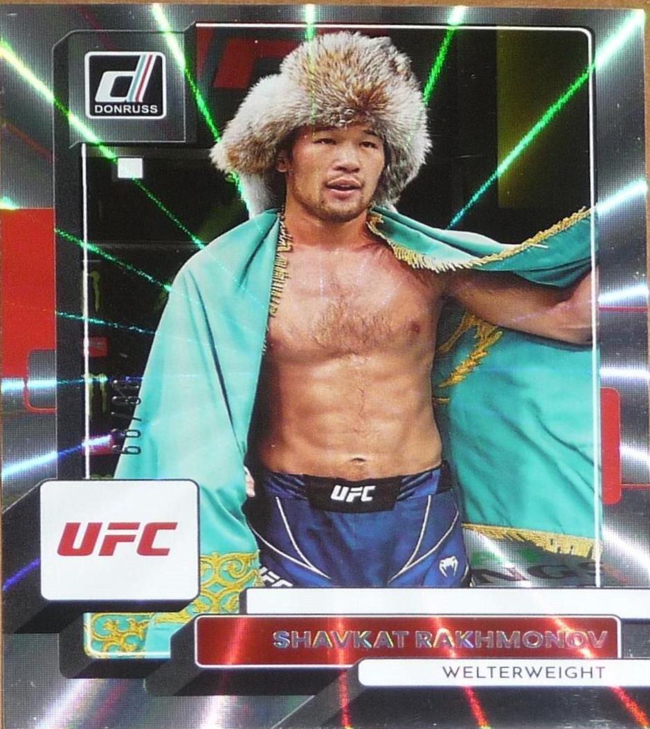 Shavkat Rakhmonov 2023 Panini Donruss UFC Base #109 Laser