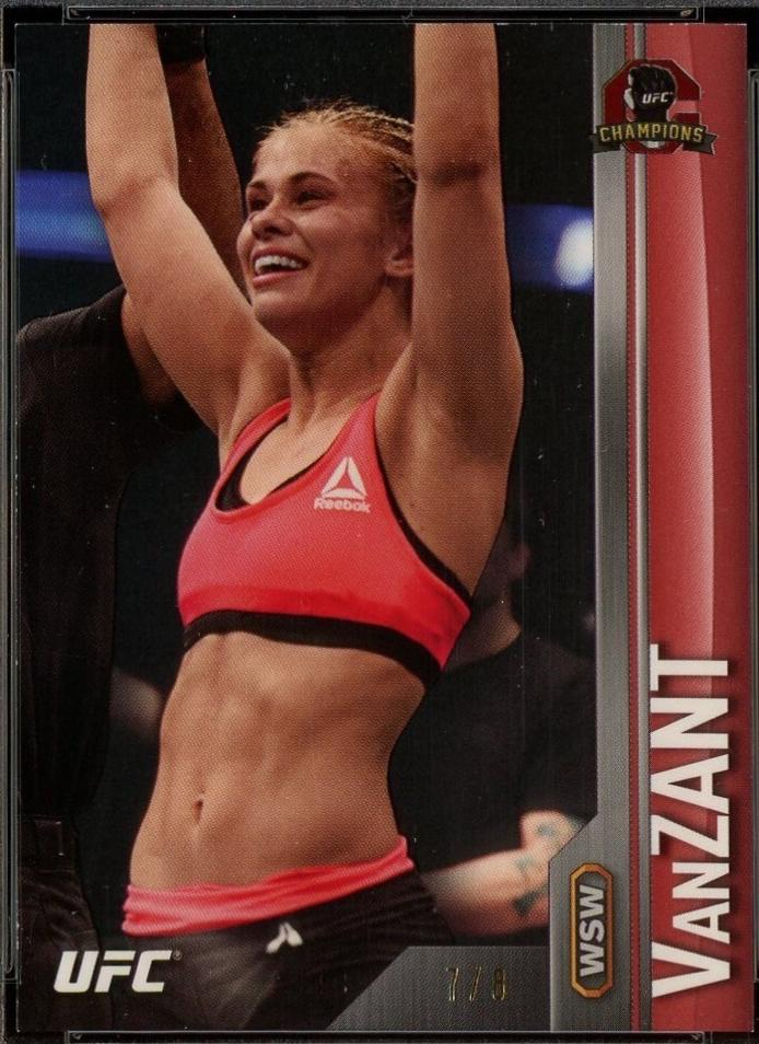 Paige VanZant 2015 Topps UFC Champions Base #161 Red