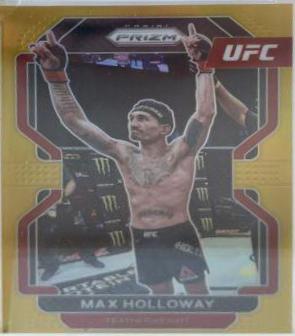 Max Holloway 2022 Panini Prizm UFC Base #188 Gold