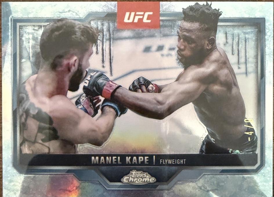 Manel Kape 2025 Topps Chrome UFC Base #58 FrozenFractor