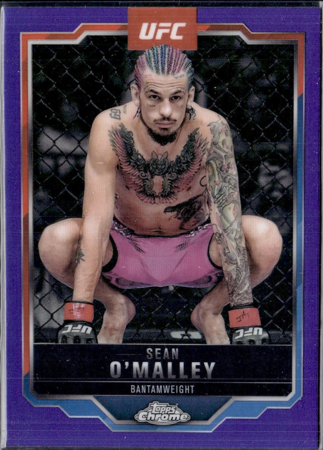 Sean O'Malley 2025 Topps Chrome UFC Base #1 Purple Refractor