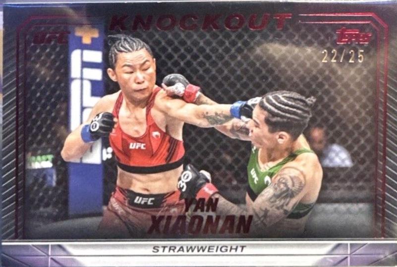 Yan Xiaonan 2024 Topps Knockout UFC Base #79 Red