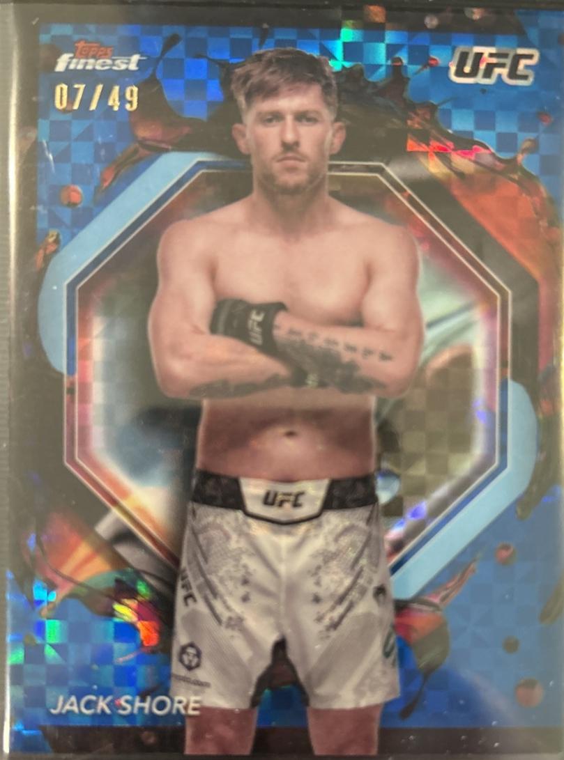 Jack Shore 2024 Topps Finest UFC Base Rare #235 Blue Checkerboard Refractor