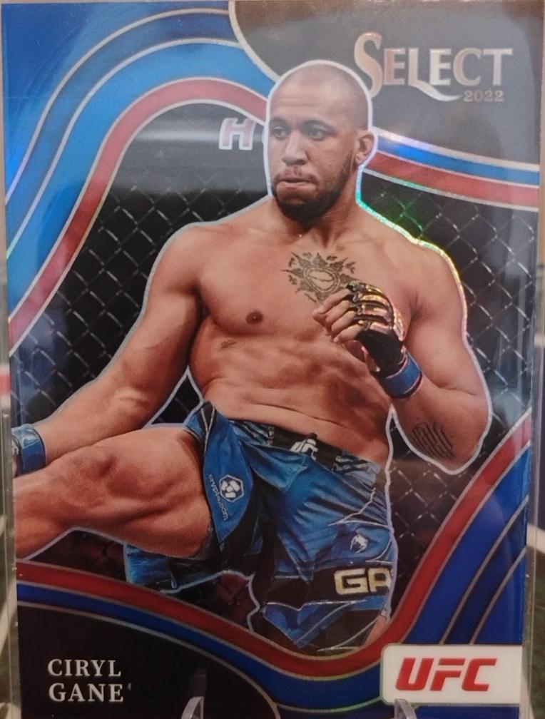 Ciryl Gane 2022 Panini Select UFC Octagonside #231 Blue Prizm