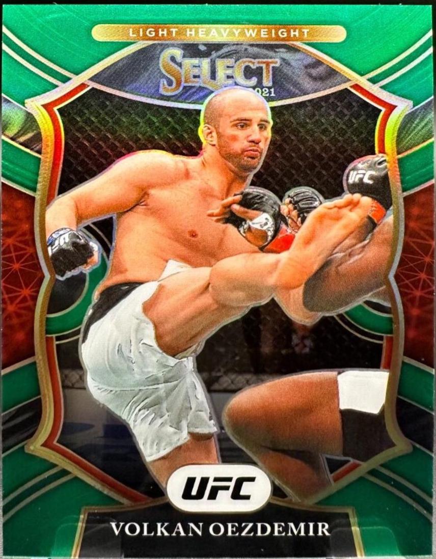 Volkan Oezdemir 2021 Panini Select UFC Octagonside #211 Green