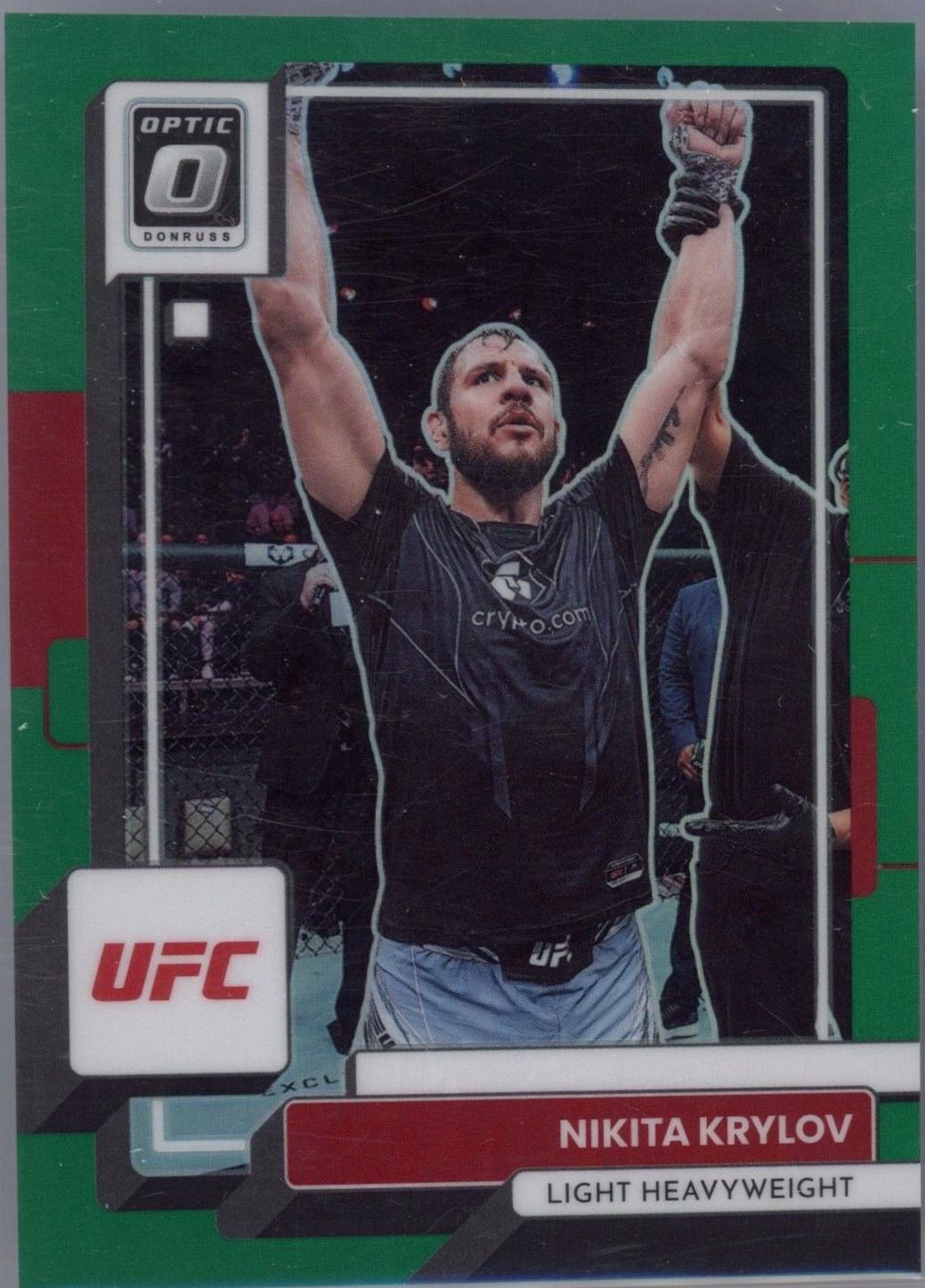 Nikita Krylov 2023 Panini Donruss Optic UFC Base #62 Green