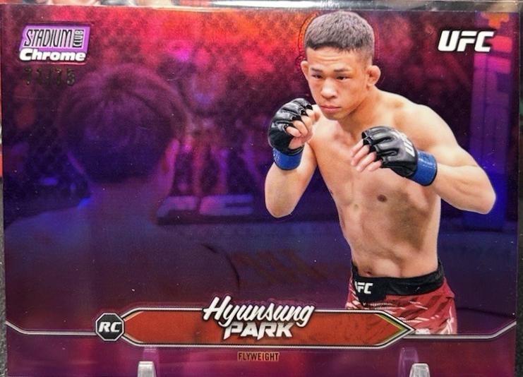 Hyunsung Park 2025 Topps Stadium Club UFC Base Chrome #C-112 Purple Refractor