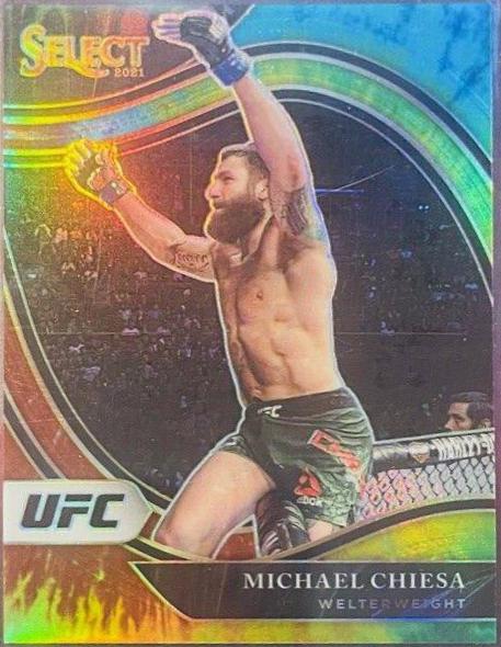 Michael Chiesa 2021 Panini Select UFC Octagonside #242 Tie Dye