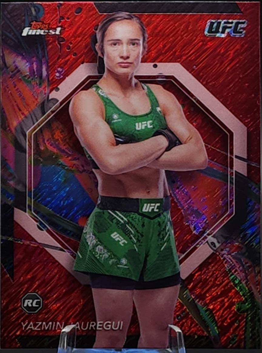 Yazmin Jauregui 2024 Topps Finest UFC Base Common #85 Red Shimmer Refractor