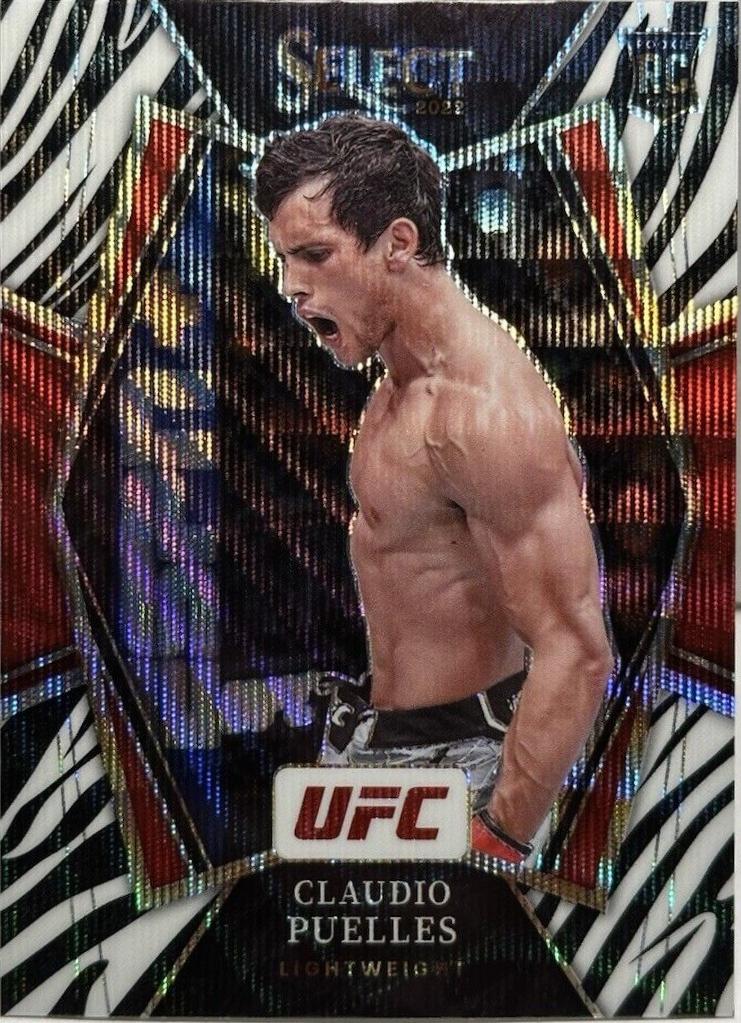 Claudio Puelles 2022 Panini Select UFC Premier Level #120 Zebra