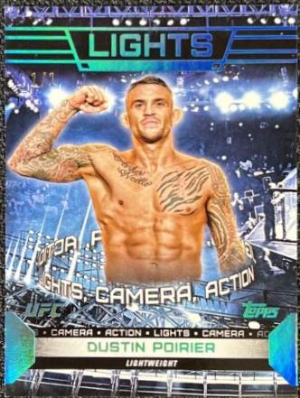 Dustin Poirier 2024 Topps Knockout UFC Lights (Lights, Camera, Action) #LTS-16 Platinum
