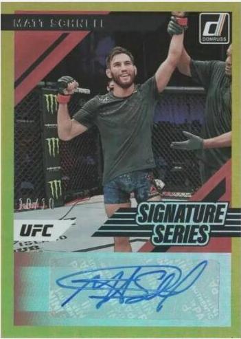 Matt Schnell 2022 Panini Donruss UFC Base #123 Gold