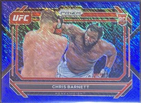 Chris Barnett 2023 Panini Prizm UFC Base #10 Blue Shimmer