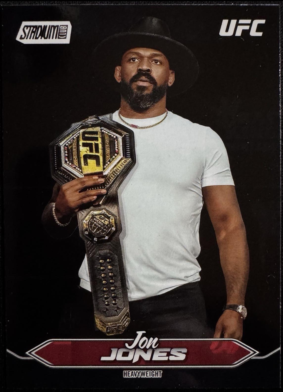 Jon Jones 2025 Topps Stadium Club UFC Base #100 Black